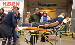 Kömürleri indirirken yüzüne demir saplandı