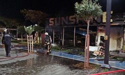 Konyaaltı Sahili'ndeki kafe yanarak küle döndü, 5 yavru köpek telef oldu