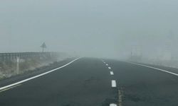 Ağrı'nın Patnos ilçesinde yoğun sis ulaşımı olumsuz etkiliyor