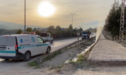 Çalışmalar sırasında patlayan doğal gaz borusu tedirgin etti