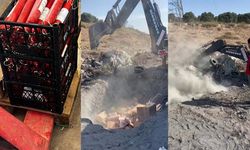 Sucuk, peynir, ketçaptan oluşan 1 ton gıda malzemesi toprağa gömülerek imha edildi