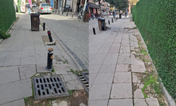 Eskişehir’de bozuk kaldırımlar tepki çekiyor