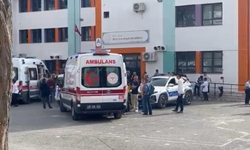 Sınıfın içinde yangın tüpü sıktılar