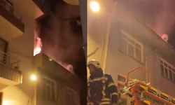 4 katlı apartmanda yangın paniği