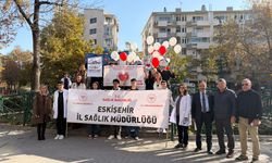 Organ Bağışı Haftası’nda Eskişehir'de sağlık öğrencilerinden duyarlılık yürüyüşü