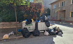 Eskişehir’de sokaklar gündüz vakti çöple doluyor