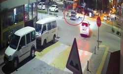 Motosikletli aracın üstünden takla atarak uçtu