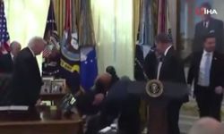 Beyaz Saray’daki basın toplantısında korku dolu anlar