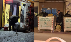 Eskişehir'de emekli çöpten pilav yiyor!