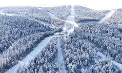 Beyaza bürünen Sarıkamış havadan görüntülendi