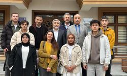 Eskişehirli öğrencilerden müftüye ziyaret!