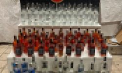 Eskişehir'de 128 şişe kaçak alkol ele geçirildi