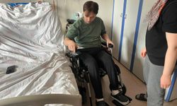 Felç kalan genç sürücüye hasta yatağında ikinci şok