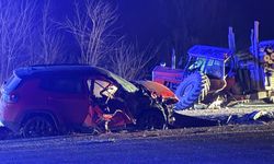 Cip ile traktör çarpıştı: 3 yaralı