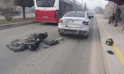 Malatya'da otomobil ile çarpışan motosikletin sürücüsü yaralandı