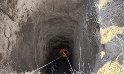 Eskişehir’de 12 metrelik çukura düşen köpeği AFAD ekibi kurtardı