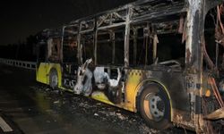 Arnavutköy’de İETT otobüsü alevlere teslim oldu