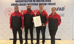 TAK ekibi AFAD gönüllüsü olarak akredite edildi