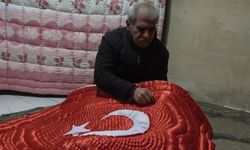 Kilisli yorgancının bayrak sevgisi