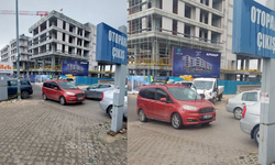 Eskişehir'de hatalı park hastane otoparkını kilitledi