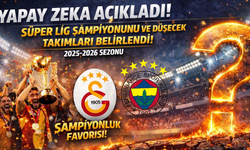Yapay zeka süper lig şampiyonunu ve küme düşecek takımları açıkladı !