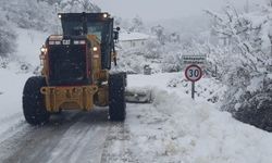 Kar Eskişehir’in kırsalını beyaza bürüdü: Büyükşehir ekipleri aralıksız görev başında