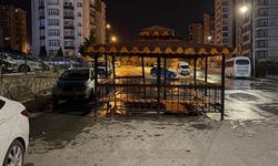 Şiddetli rüzgar, söktüğü kamelyayı bozmadan yola kondurdu