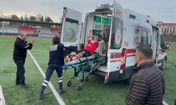 Amatör maçta saha karıştı