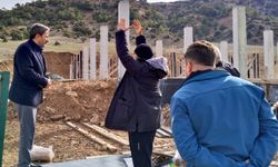 Yusuflar Mahallesi'nde 36 atlık barınak inşaatı hızla yükseliyor