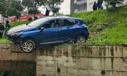 Fren yerine gaza basınca, sitenin bahçesine yuvarlandı