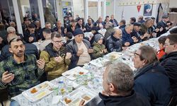Karaören köylüleri ve misafirleri iftar yemeğinde bir araya geldi