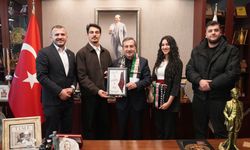 Başkan Ataç, Filistinli öğrencileri makamında ağırladı