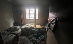 Evini ateşe verdi kaçarken yakalandı