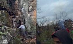 Dağda mahsur kalan genç kurtarıldı