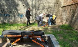 Ot toplamak istedi, 5 metreden aşağı düştü!