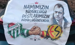 Bursaspor taraftarından Eskişehirspor’a dostluk mesajı