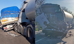 Eskişehir yolunda feci kaza: 2 tır çarpıştı, 1 kişi yaralandı