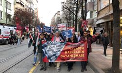 Eskişehir’de Filistin yürüyüşü: Bu yasa insanlık suçudur
