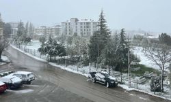 Eskişehir'in bazı ilçeleri güne beyaz örtüyle uyandı