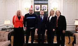 Bakan Gürlek, Çağla Tuğaltay’ın ailesiyle bir araya geldi