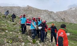 Kırsalda düşerek bacağını kıran şahıs 5 saatlik çalışmayla kurtarıldı