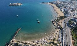 Sıcaklar geldi, okullar tatil olmadan sahillerde yoğunluk başladı