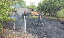 Eskişehir'de sigara izmariti bahçede yangına sebep oldu