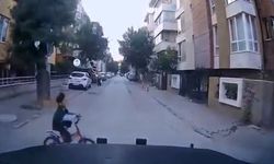 Eskişehir'de bisikletli çocuk ölümden kıl payı kurtuldu