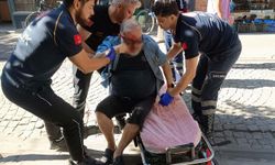 Kaldırımda yürürken hastanelik oldu