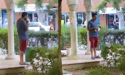Eskişehir’de şok görüntüler: Cami bahçesinde uyuşturucu madde kullandı!