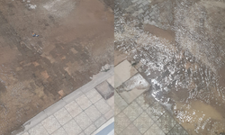 Eskişehir'de su borusu patladı, mahalleyi su bastı