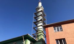 Eskişehir'deki o cami minaresindeki tehlike için çalışmalar başladı