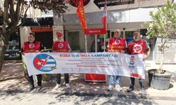 Nakliyat-İş’ten Eskişehir’de Küba’ya destek için imza kampanyası