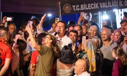 Eskişehirli sanatçı Mithat Körler, Bilecik'te coşkuyla karşılandı